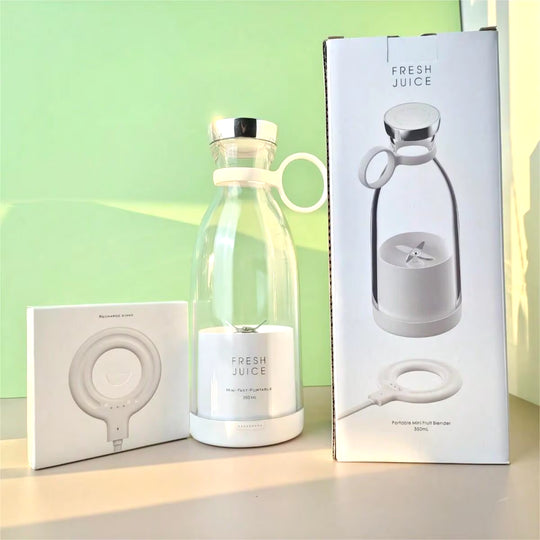 New Juice Blender 350Ml Capacity Mini Fast Portable Blender Wireless Charging Plastic Juice Bottles 1800 Ma Battery