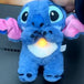 2024 New Lilo&Stitch Plush Doll Breath Child Peluche Kawaii Soothes Toy Anime Baby Music Light Sleep Toys Pink Stitch Kid Gifts